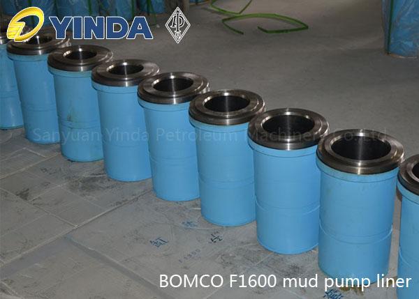 O forro Triplex da bomba de lama de Bomco F1600, API-7K certificou a fábrica, índice 26-28% do cromo, dureza de HRC maior de 60